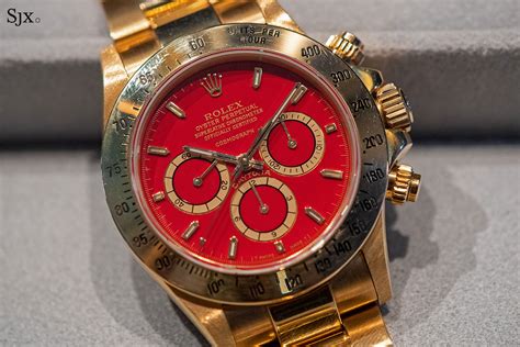 rolex daytona red face